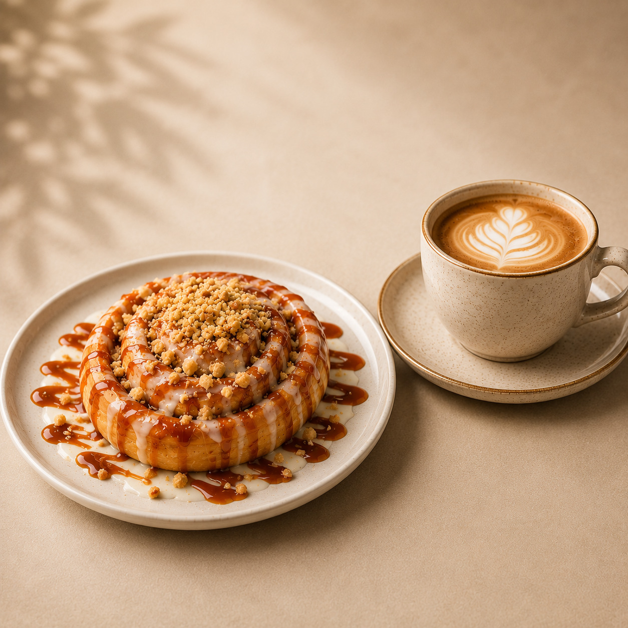 Walnut Roll + Kahve