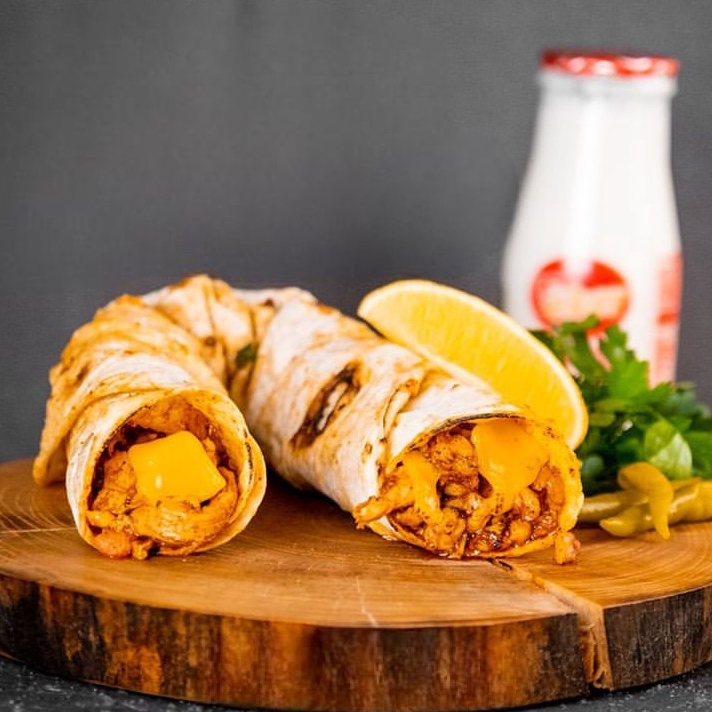 Çedarlı Tavuk Tantuni Dürüm
