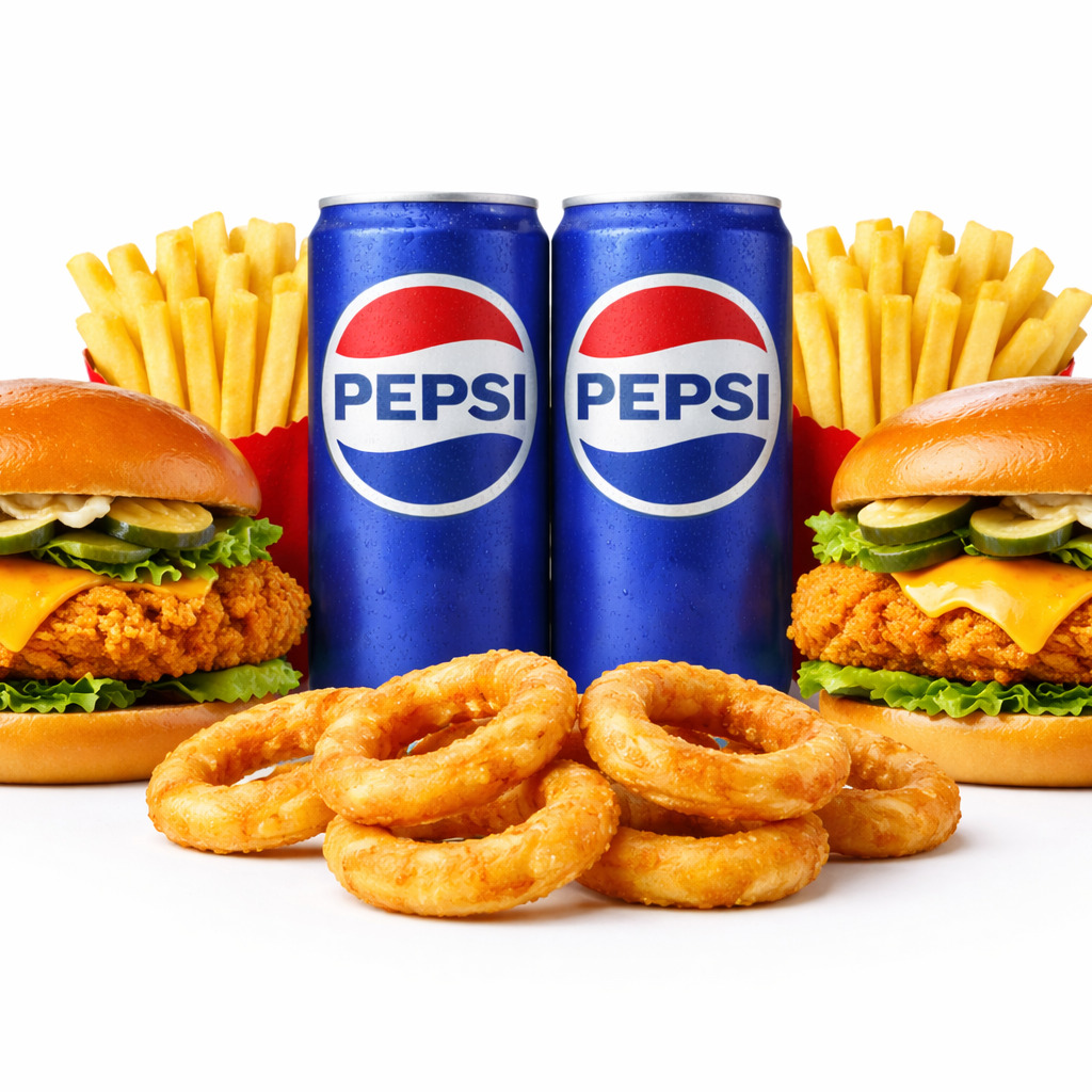 İki Kişilik Mr Chicken Burger Menu