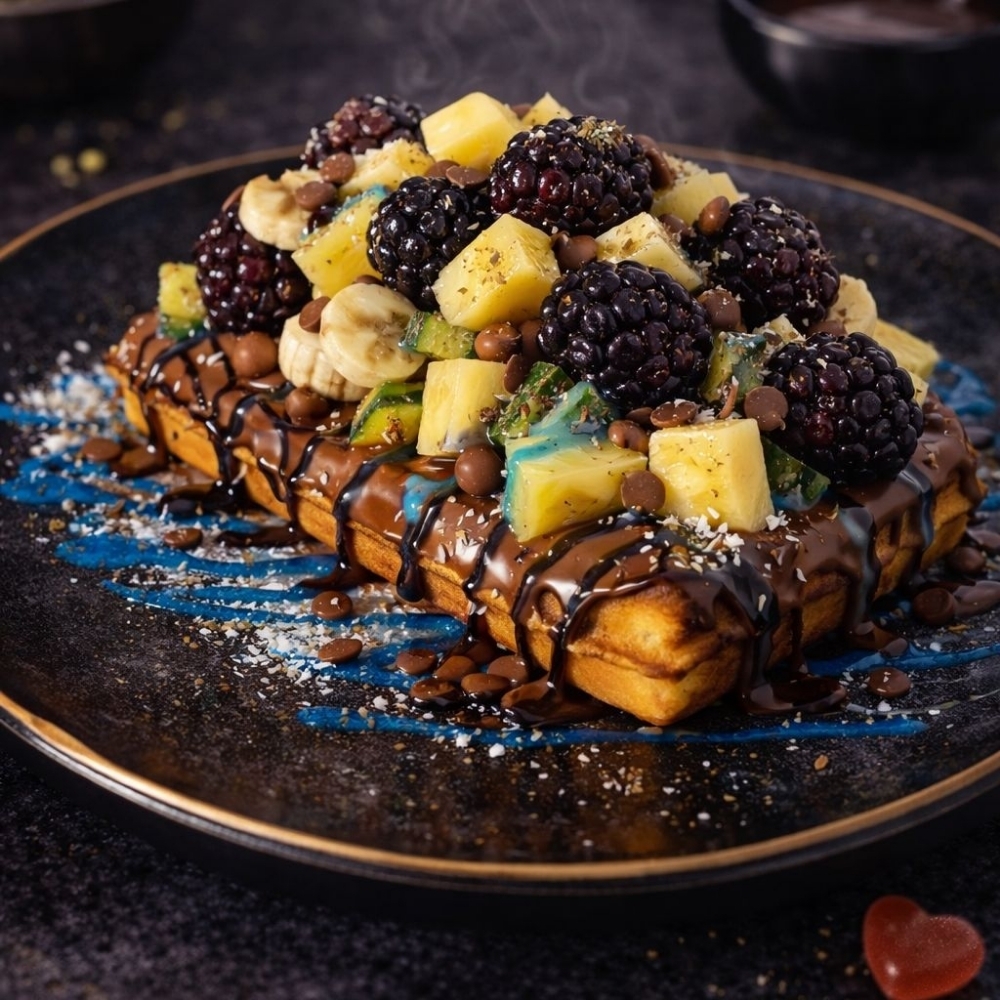 Blackberry Excitement Waffle