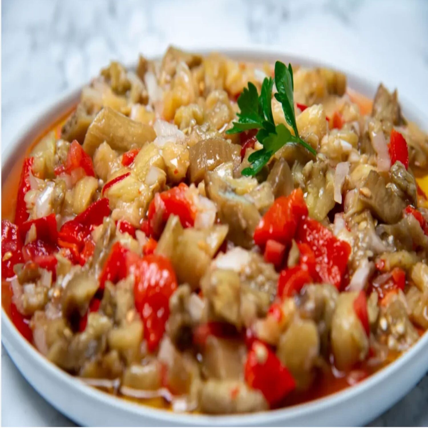 Köz Patlıcan Salatası
