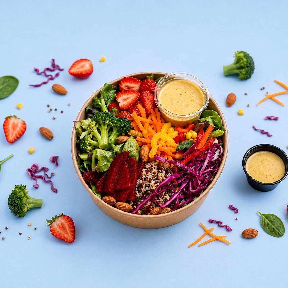 Almond Rainbow Bowl