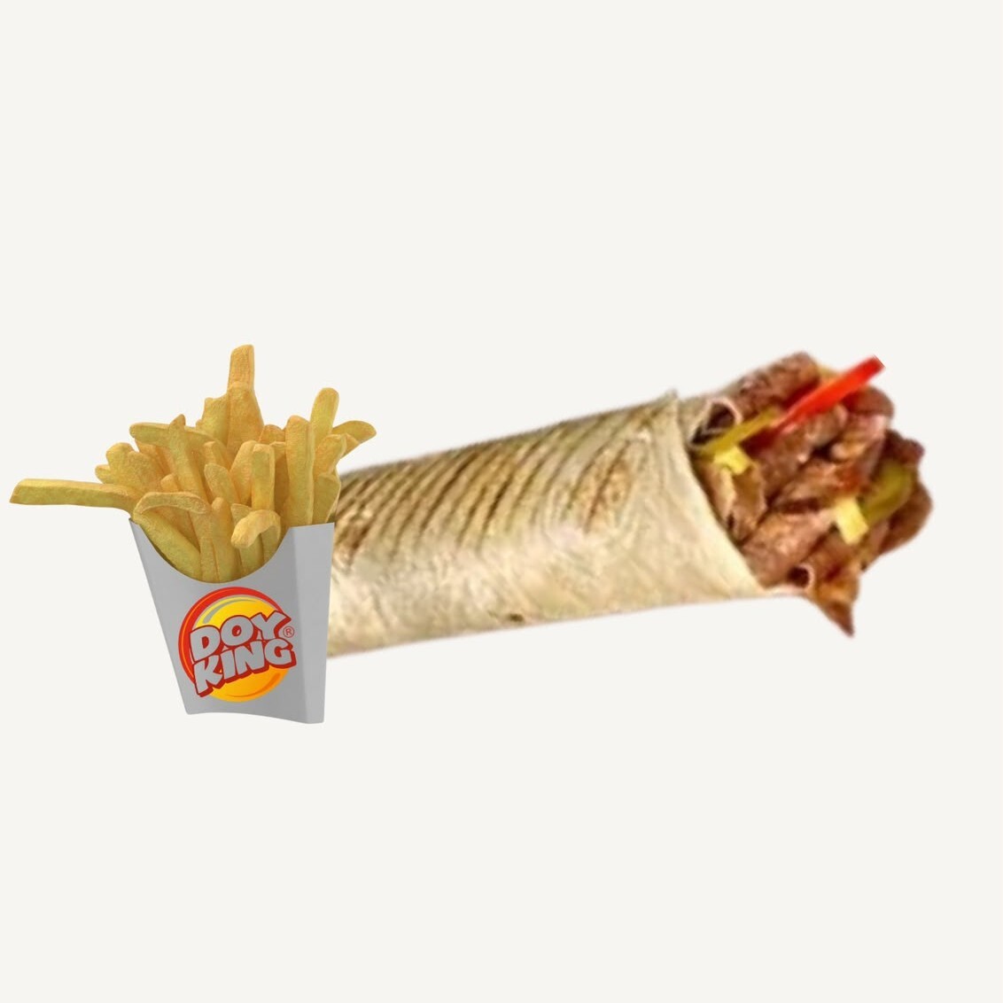 Kaşarlı Et Döner King&Patates Kızartması