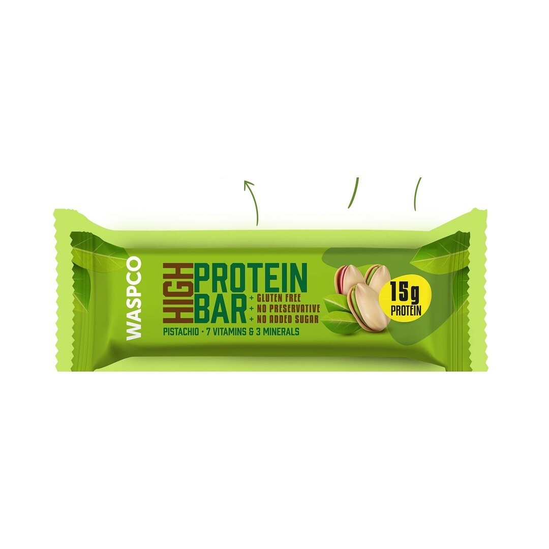 Waspco Antep Fıstıklı Protein Bar (50 G)