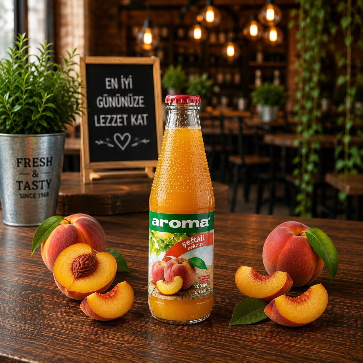Aroma Şeftali Şişe