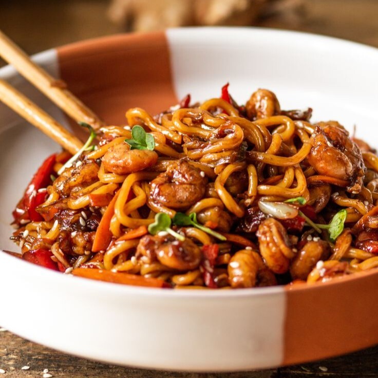 Karidesli Noodle