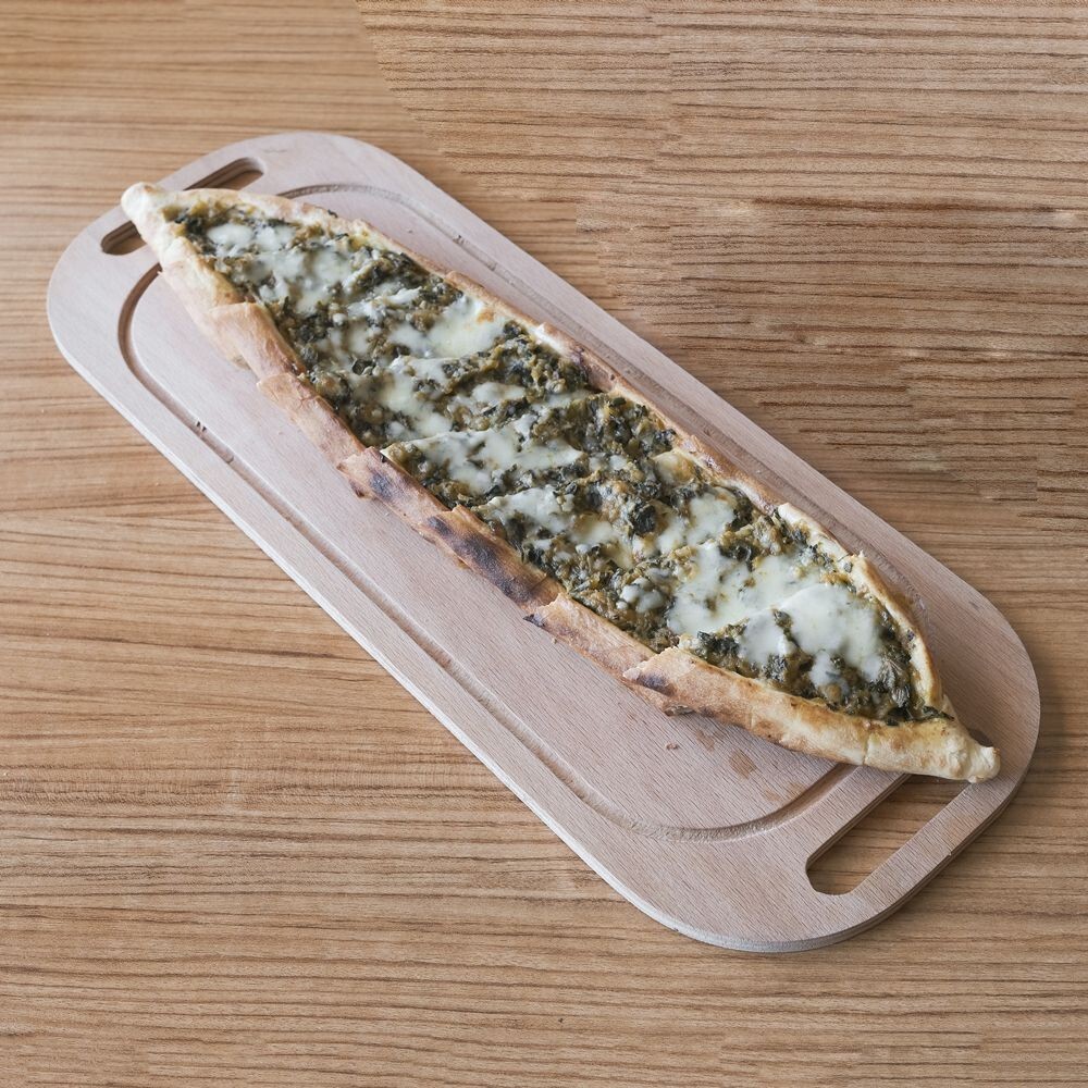 Ispanaklı Peynirli Kaşarlı Karadeniz Pidesi