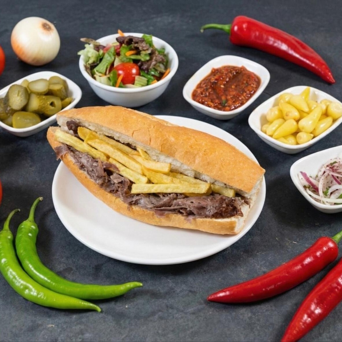 3/4 Ekmek Arası Et Döner 200 Gram