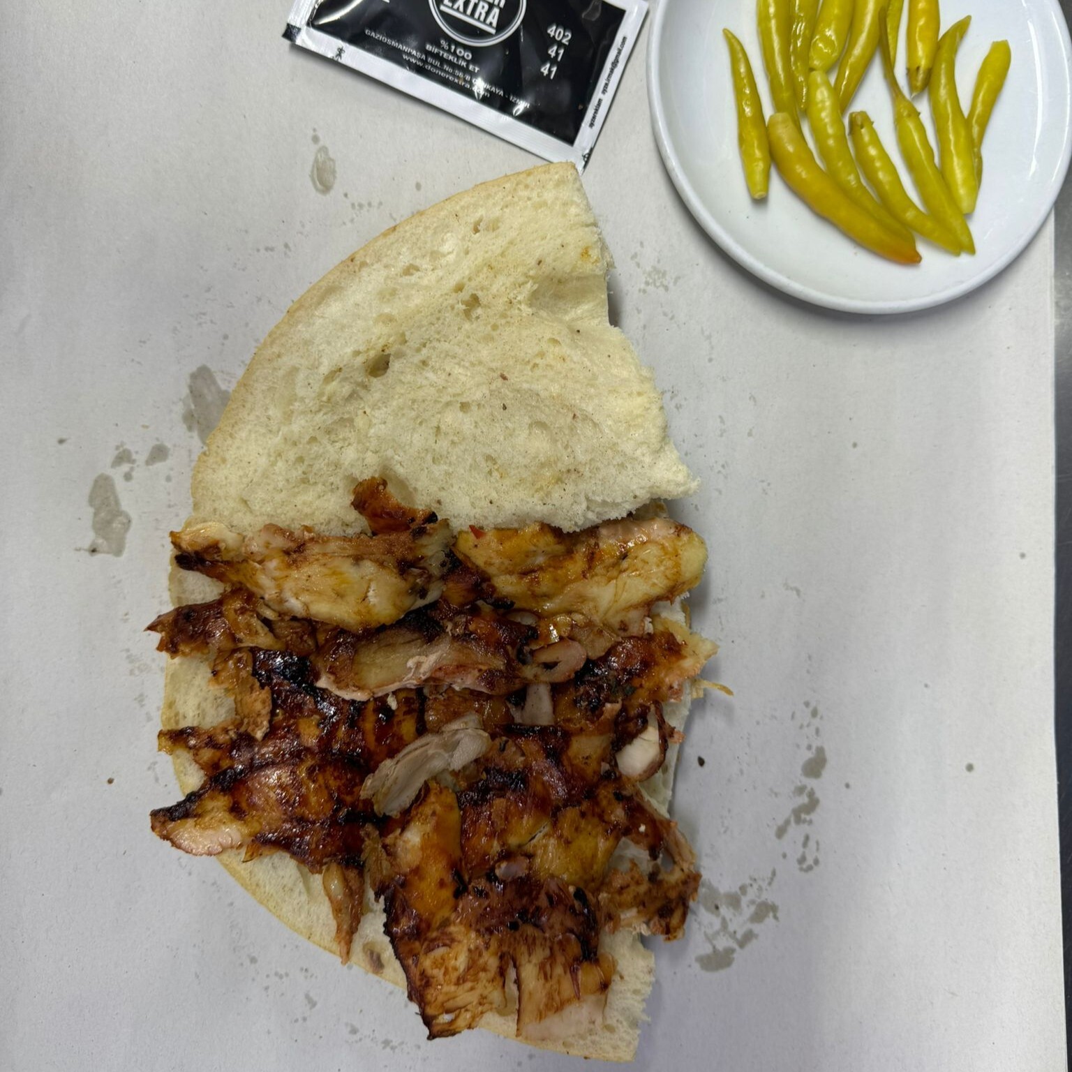 Yarım Ekmek Arası Tavuk Döner (80 gr.)