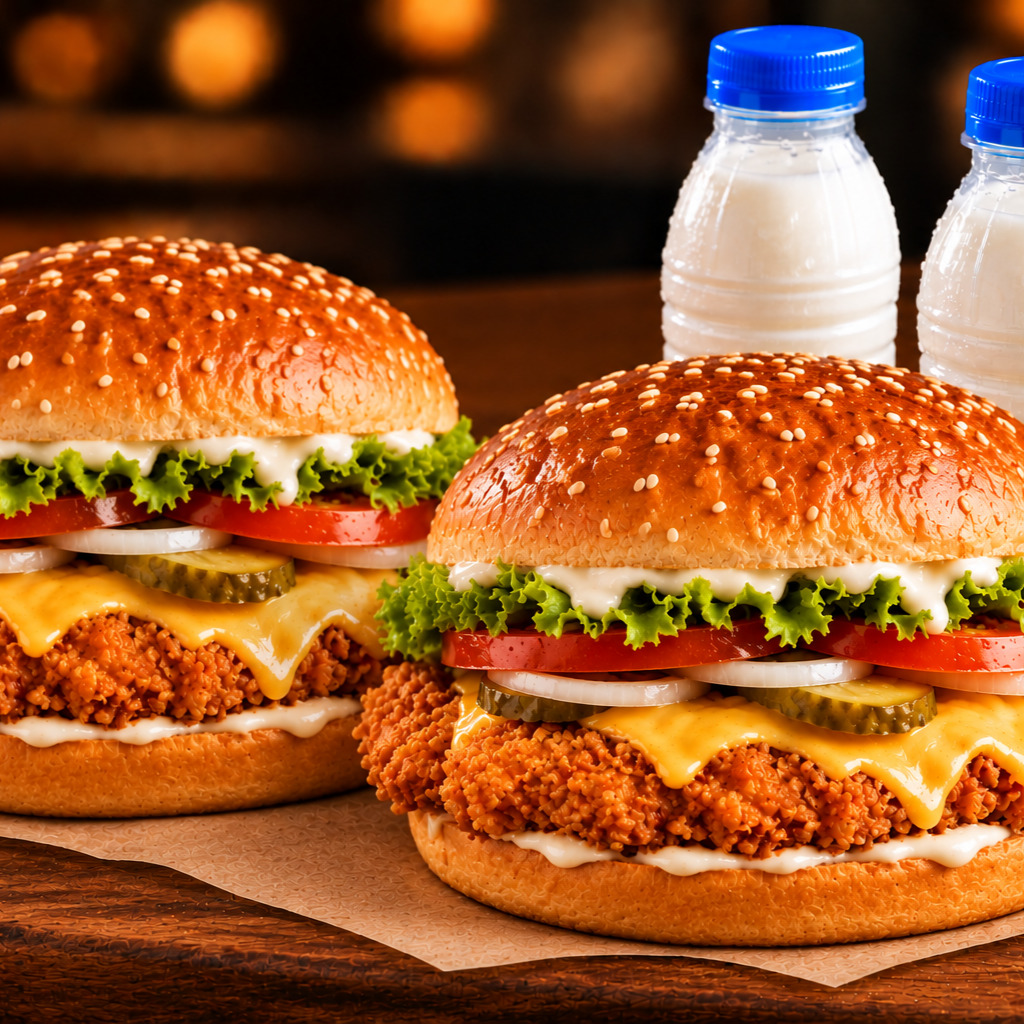Tavuk Burger Menü 2 Kişilik