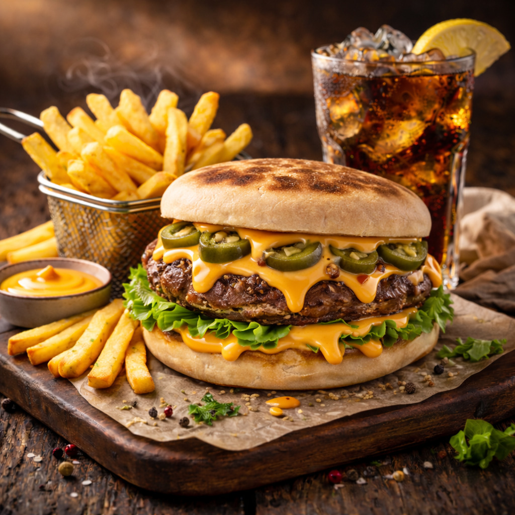 Mexican Bazlama Smack Burger Menü