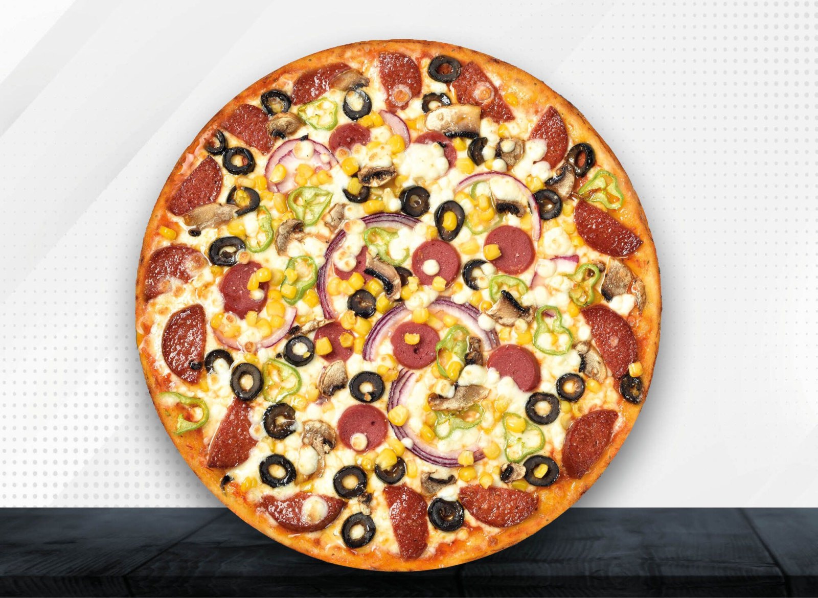Mega Mix Pizza (Orta Boy) Menü