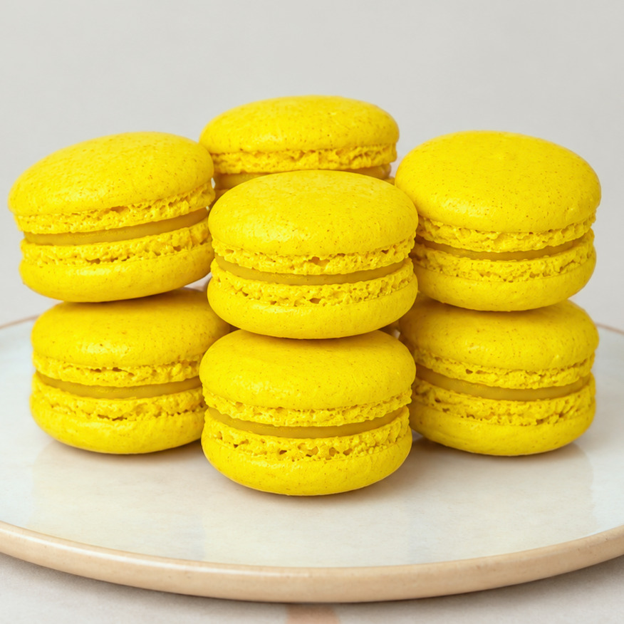 Limon Ganajlı Macaron