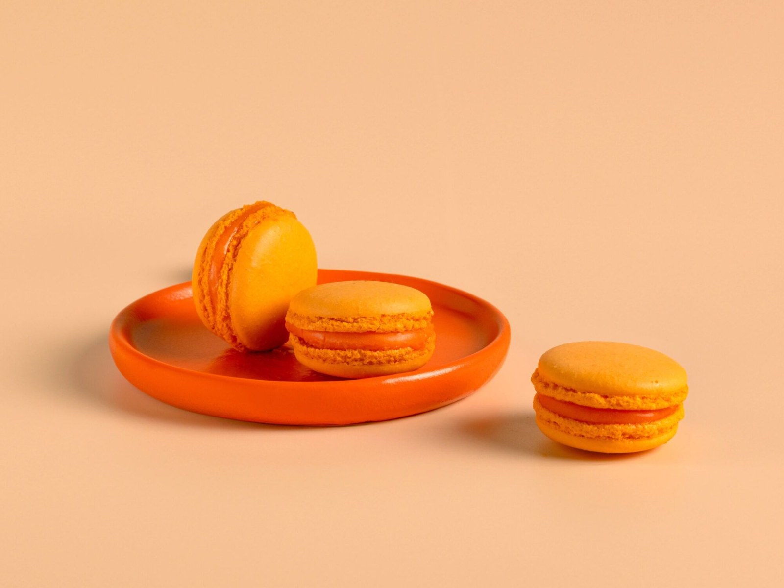 Portakallı Macaron
