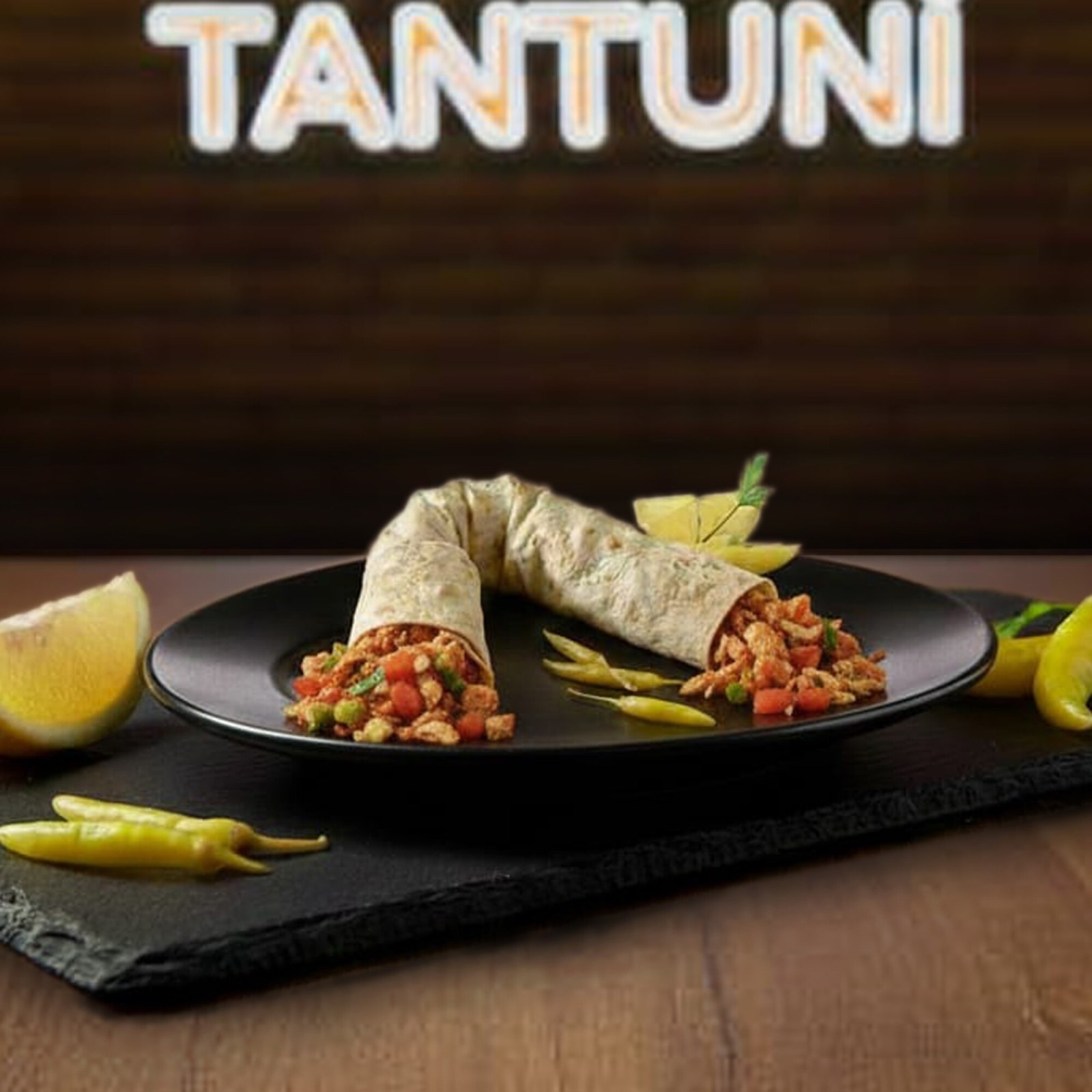 Cheddar soslu Tavuk Tantuni Dürüm+ 1 Litre İçecek