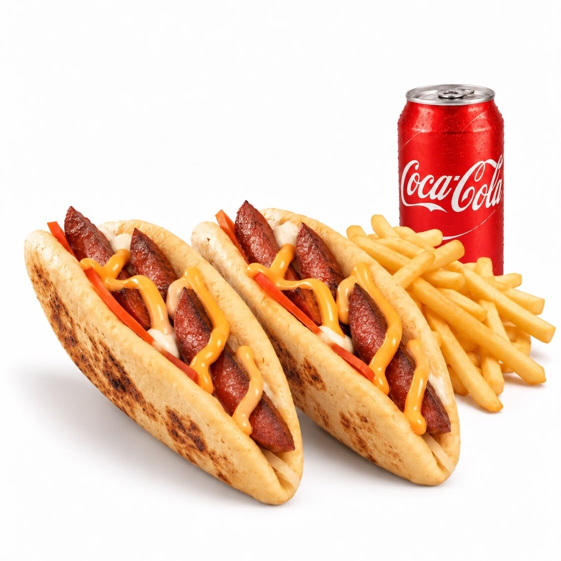 2'li Sucuk Bun + Coca Cola 330 ml