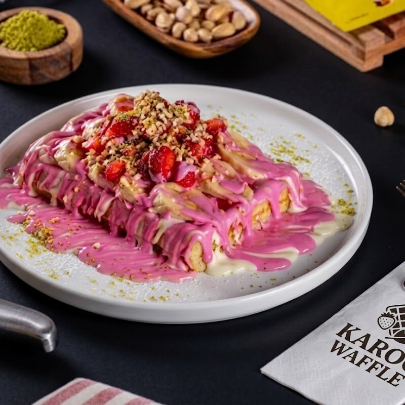 Frambuaz Soslu Klasik Waffle