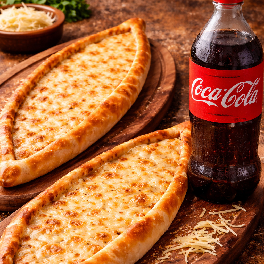 2 Kaşarlı Pide + 1 Lt İçecek