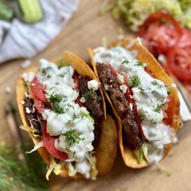 Gyros Smash Taco