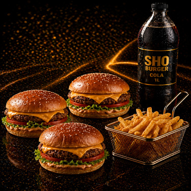 3 Adet Cheese Burger Menü