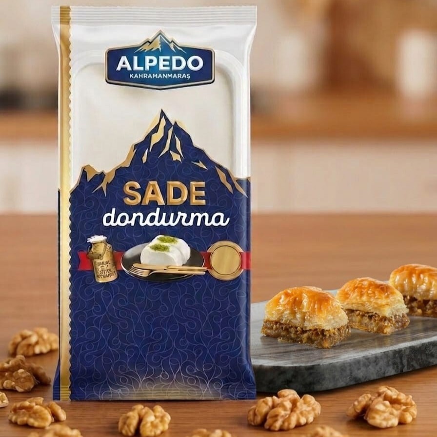 Cevizli Baklava (1 Kg) 480 Gr Sade Kahramanmaraş Dondurması