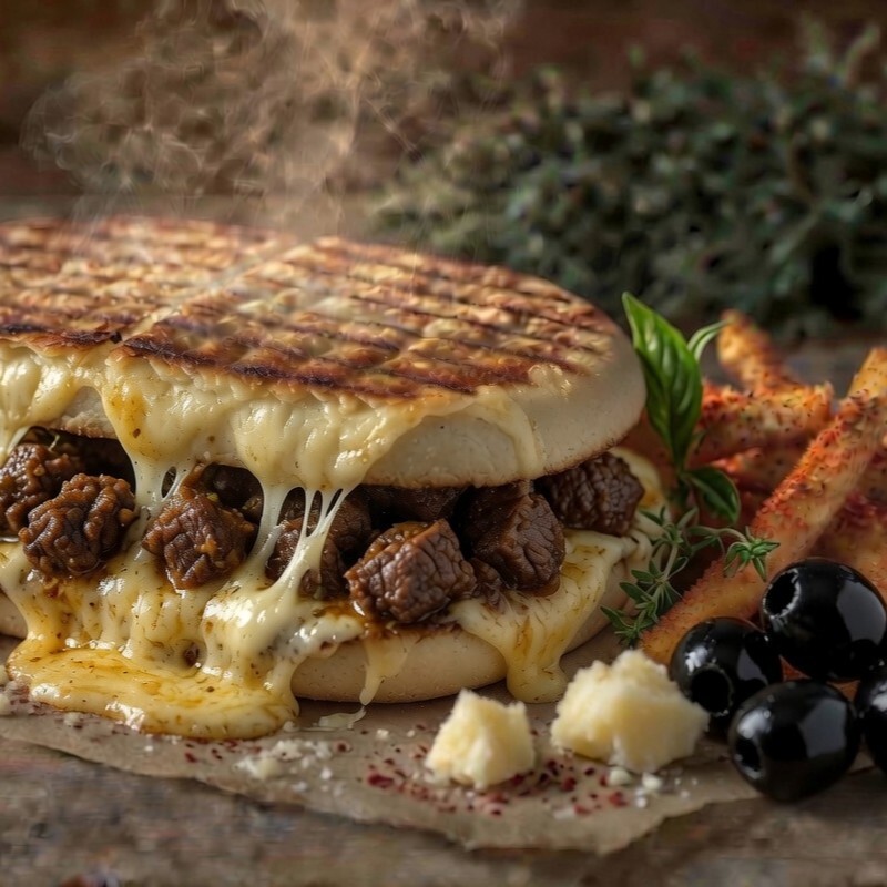 Dana Kavurmalı Eski Kaşarlı Bazlama & Patates Kızartması