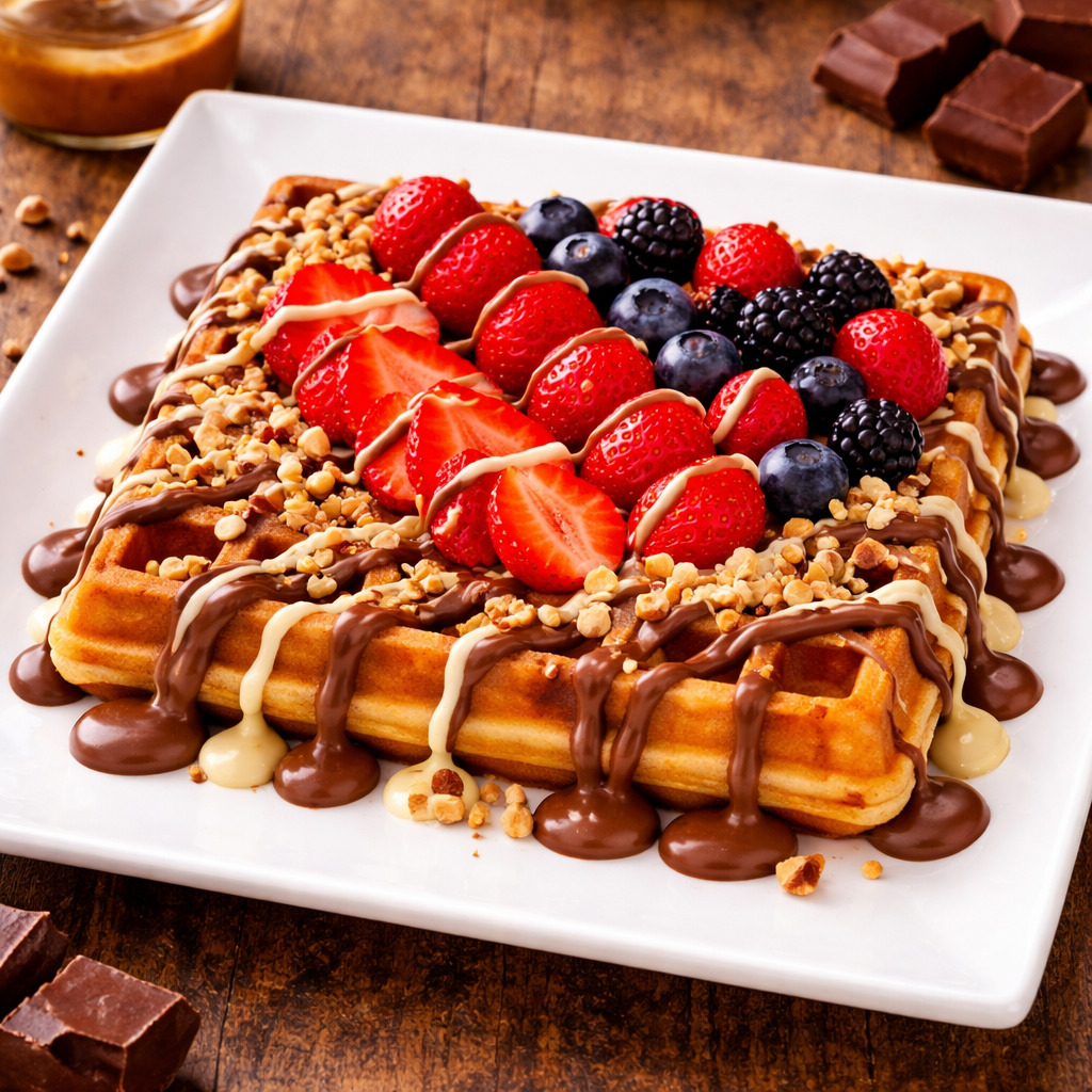 Klasik İki Kalp Waffle Büyük Hamur +Bardak Limonata(250ml)