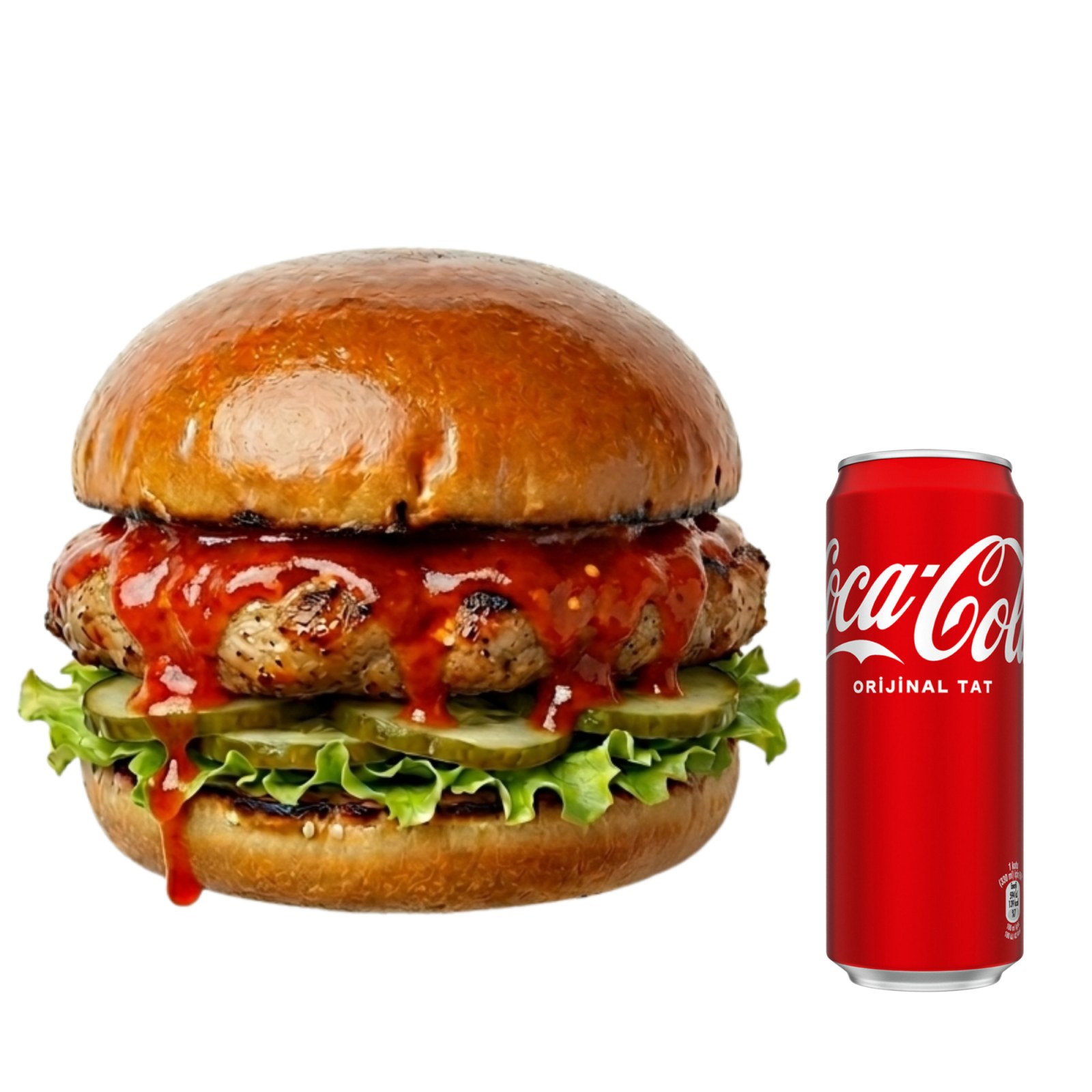 Louisiana Chicken Burger Menü(Acılı)
