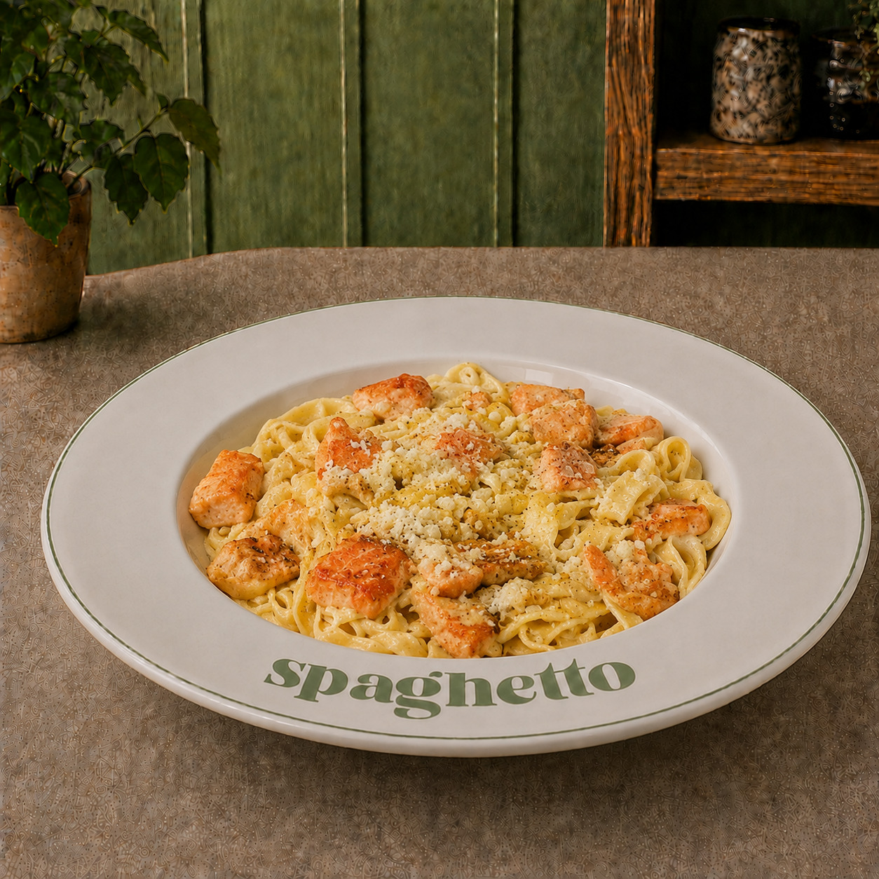 Salmon Alfredo