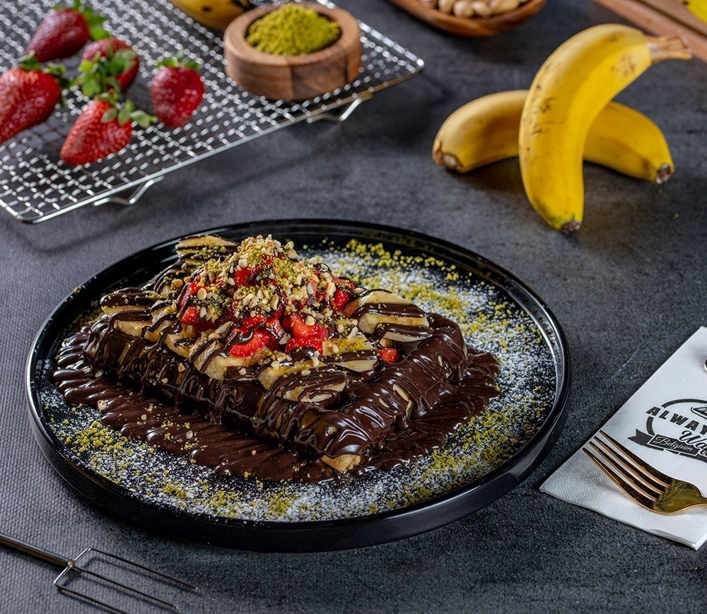 Bitter Çikolatalı Waffle