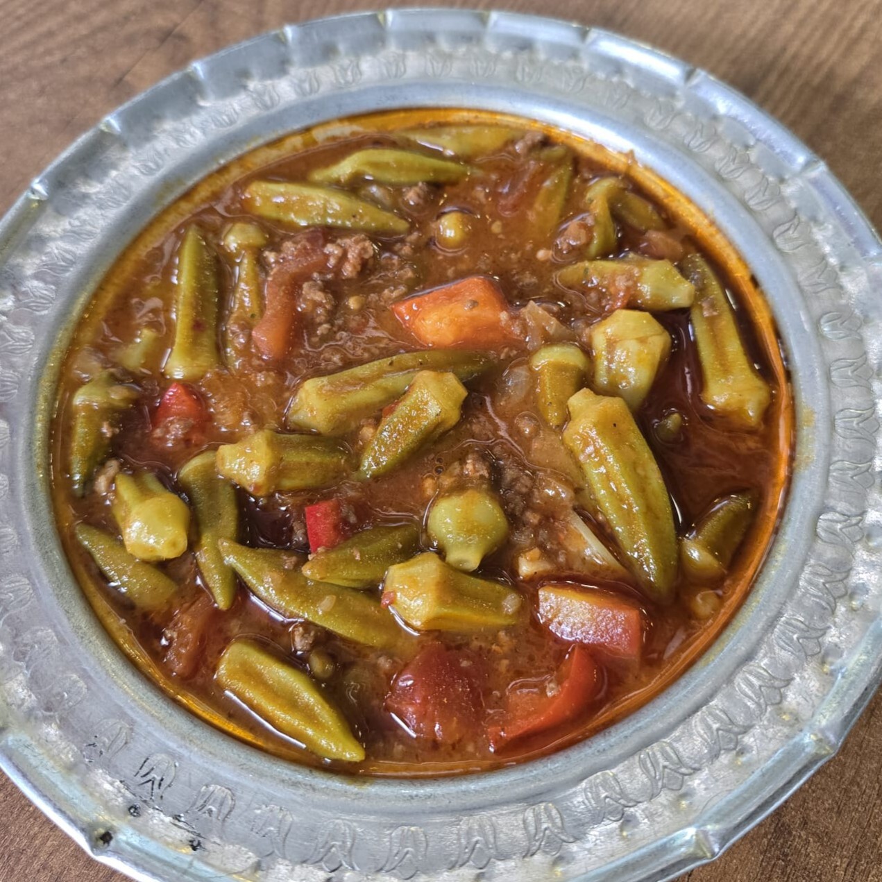 Kıymalı Bamya