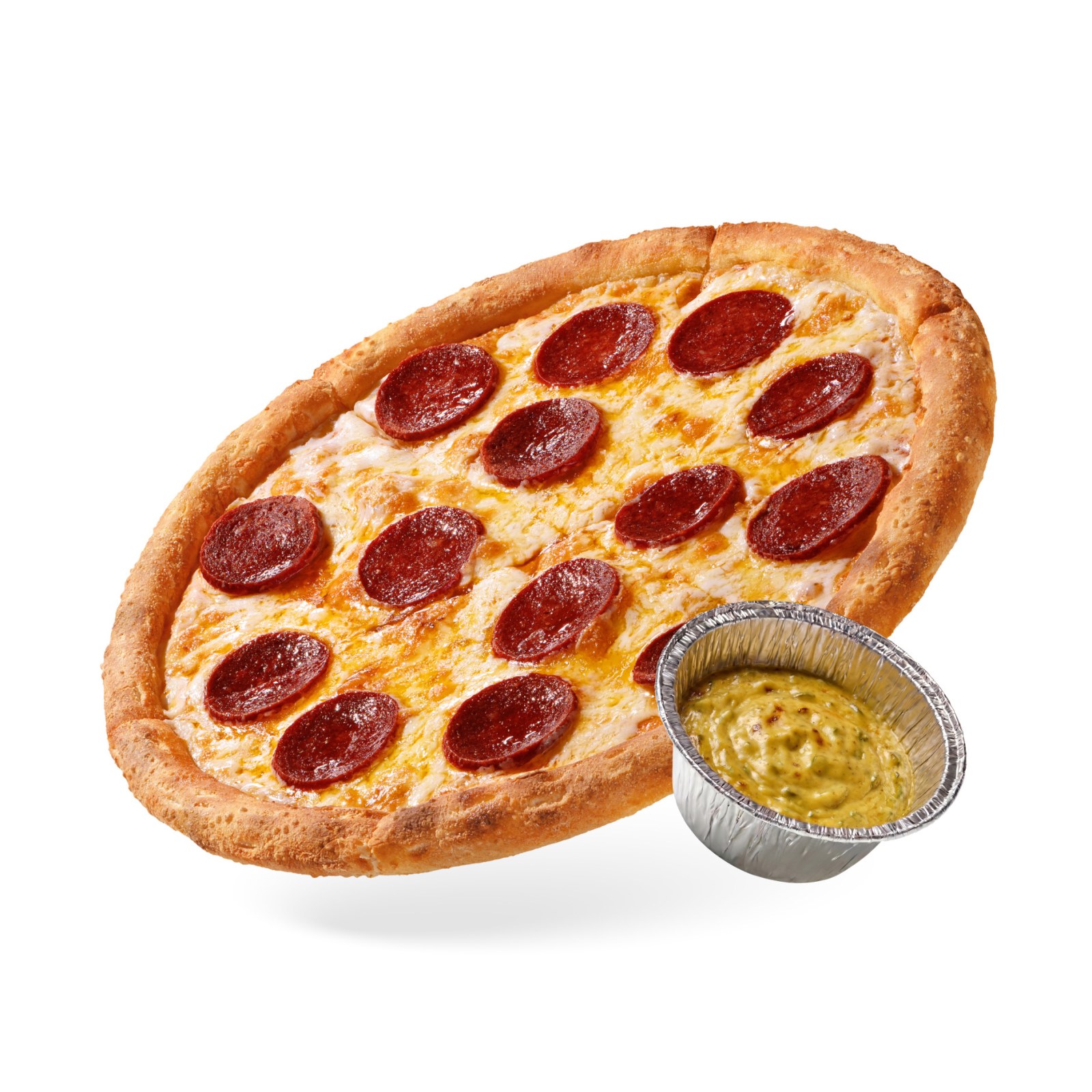 Orta Boy Sucuklu Pizza & Sıcak Sos