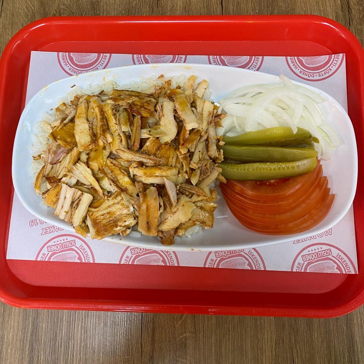 Pilav Üstü Tavuk Döner (100 gr.)