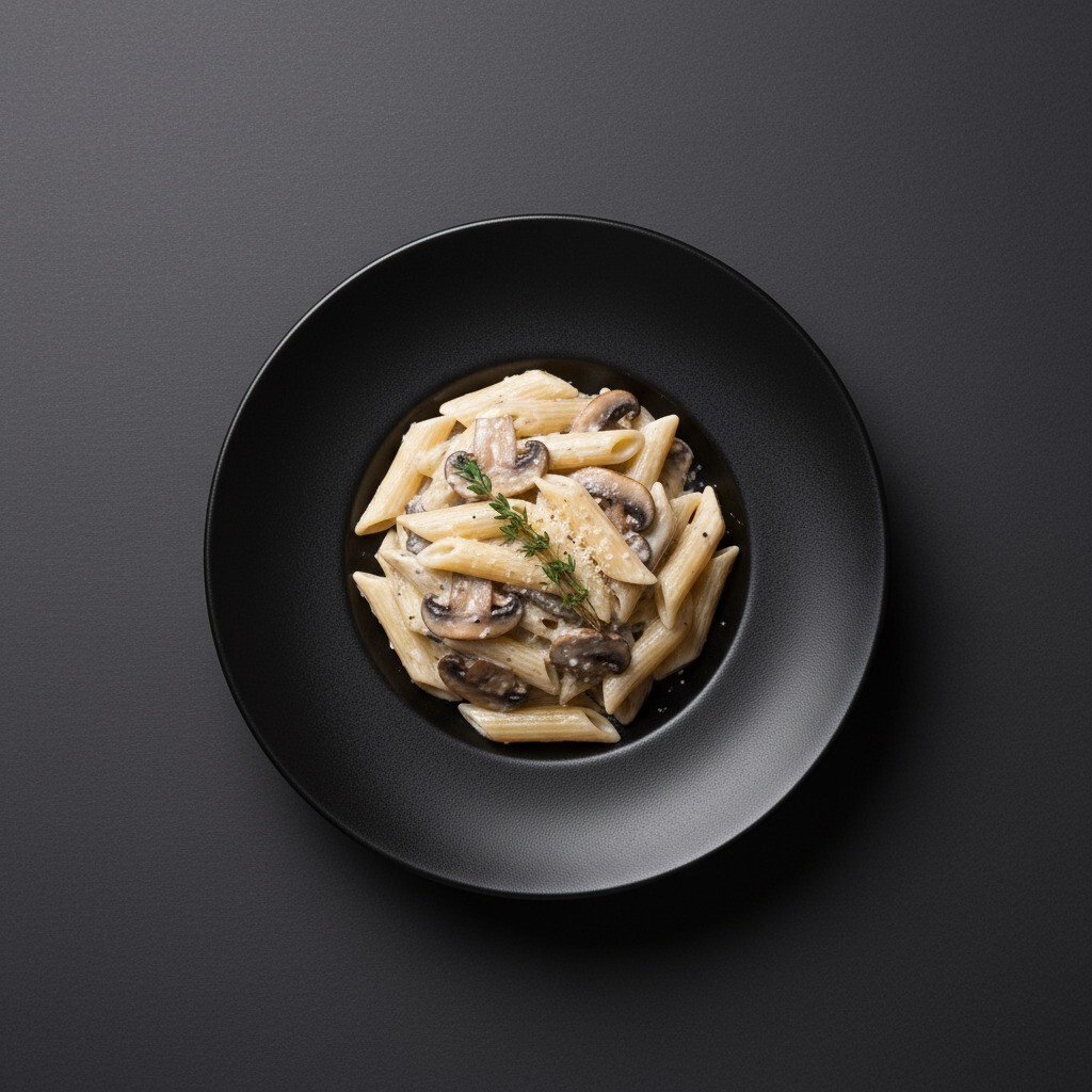 Kremalı Mantarlı Tavuklu Makarna