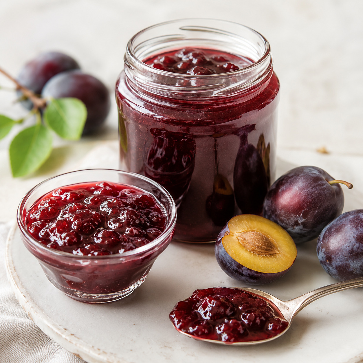 Ev Yapımı Sürülebilir Erik Marmelatı (300 gr)