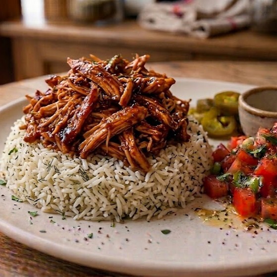 2'li BBQ Soslu Tavuk Pilav 1 lt havran çiftlik ayran