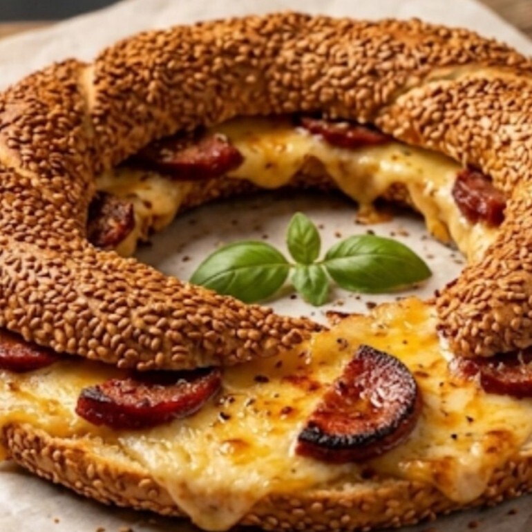 Kaşarlı simit tost