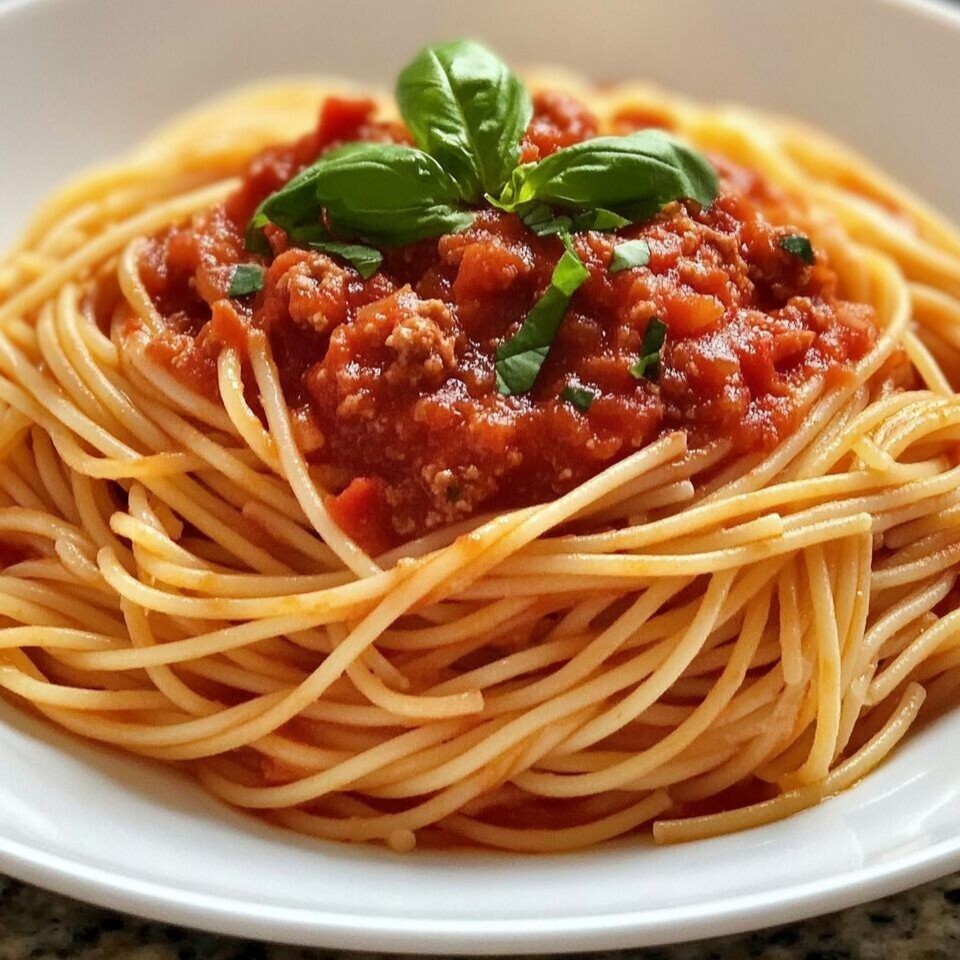Domatesli Spagetti