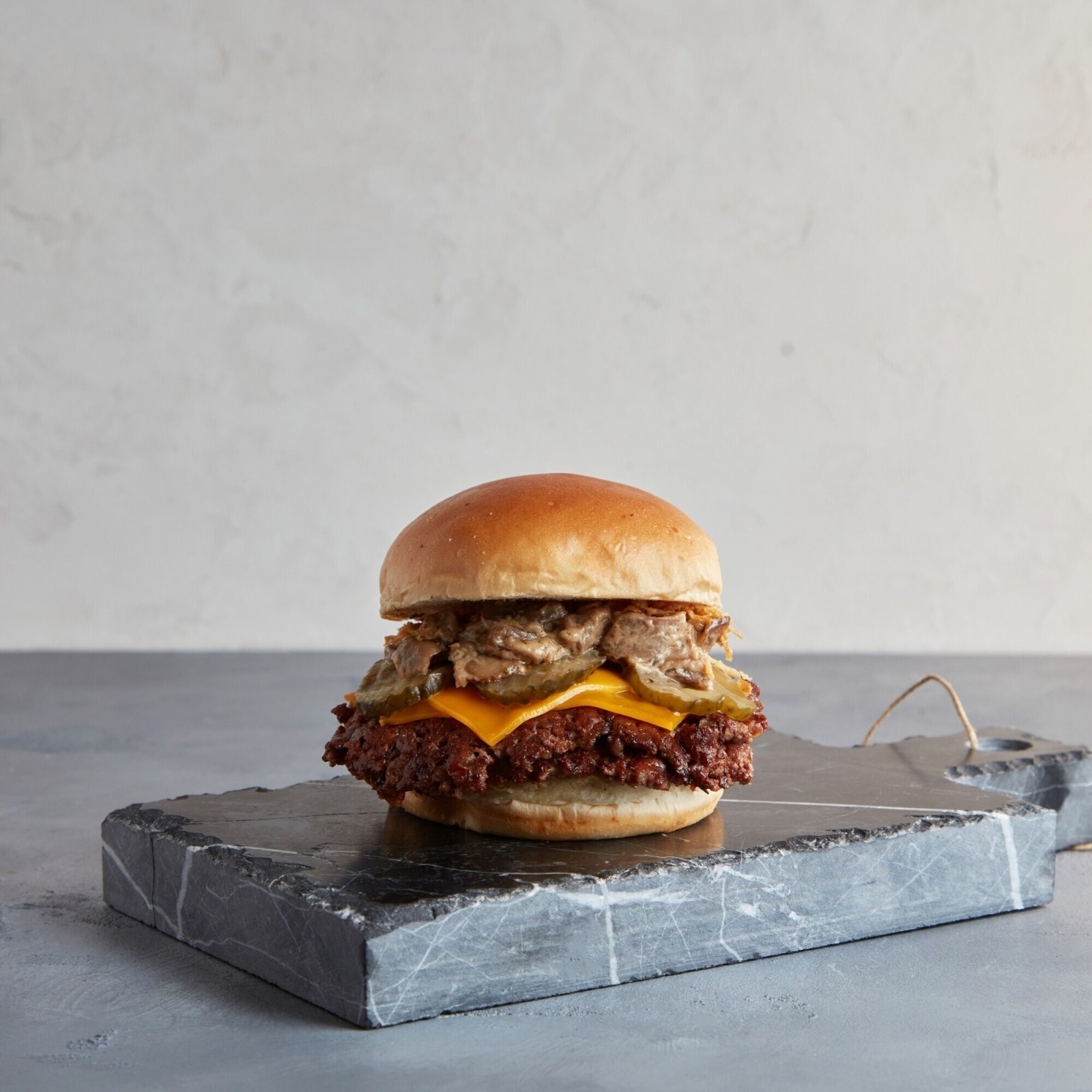 Smash Detroit Mushroom Onion Burger