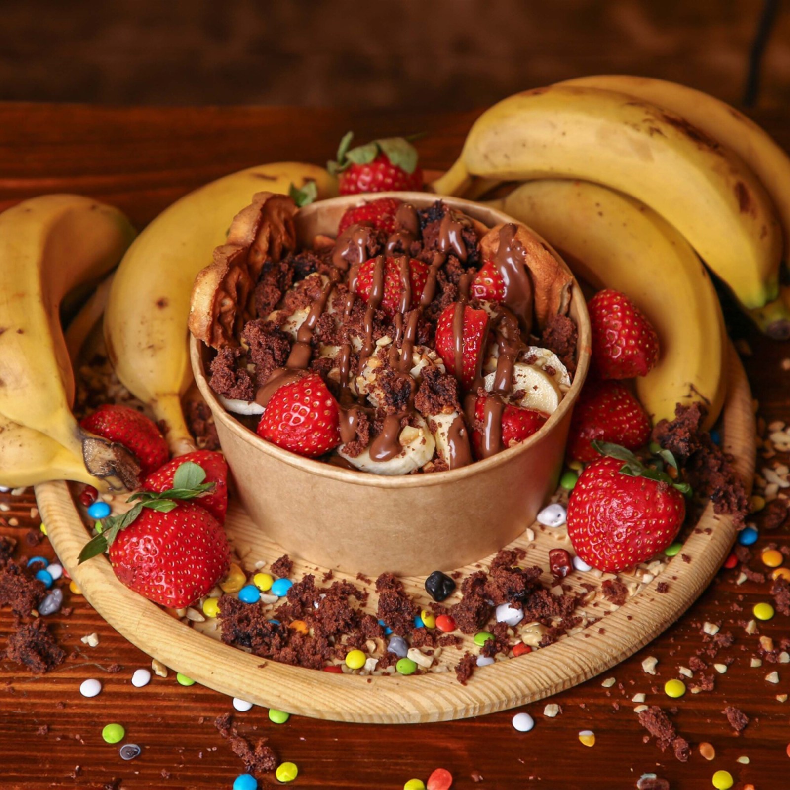 Klasik Sütlü Çikolatalı Bowl Waffle