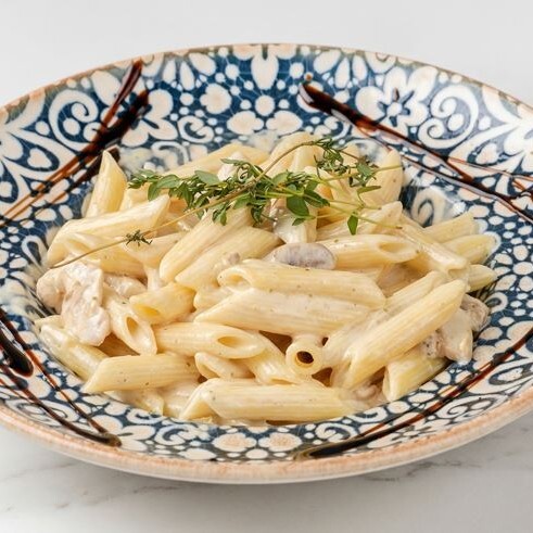 Penne Kremalı Mantarlı Tavuklu