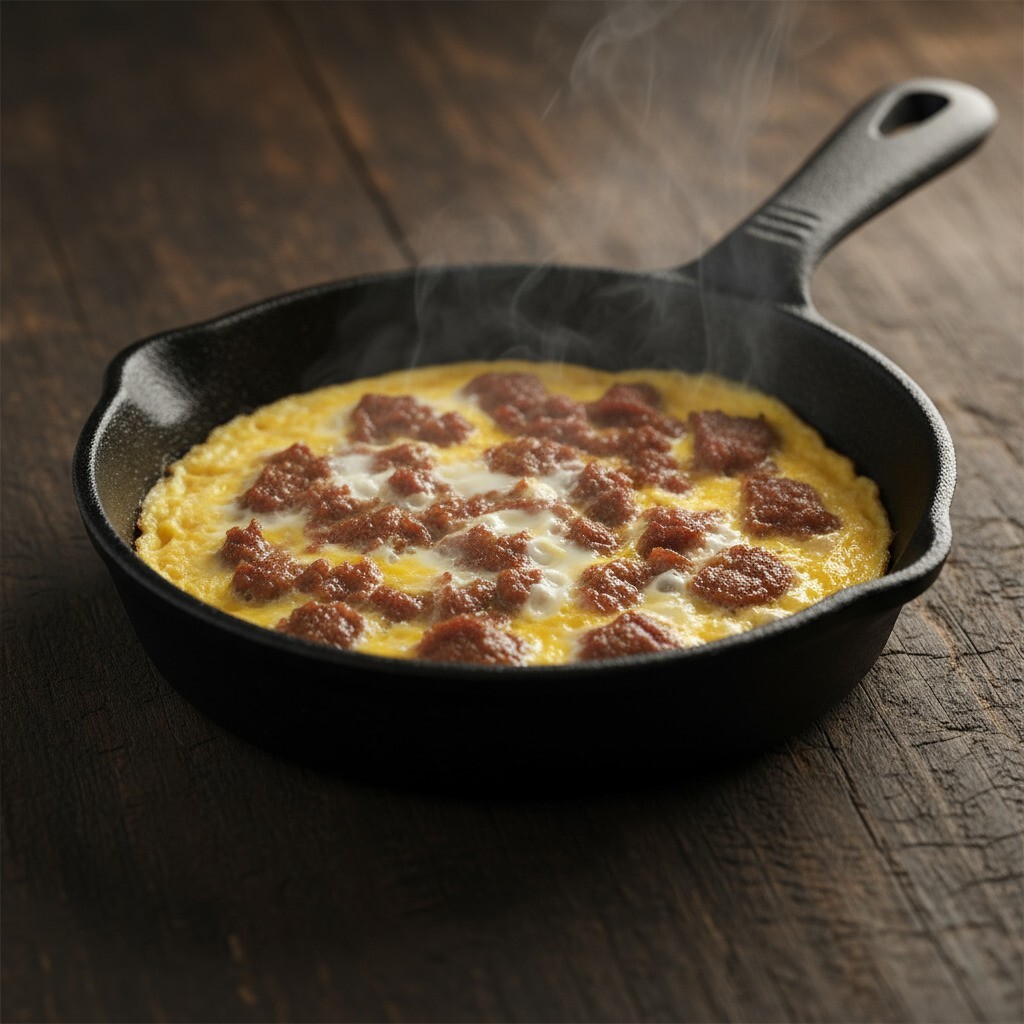 Kavurmalı Omlet
