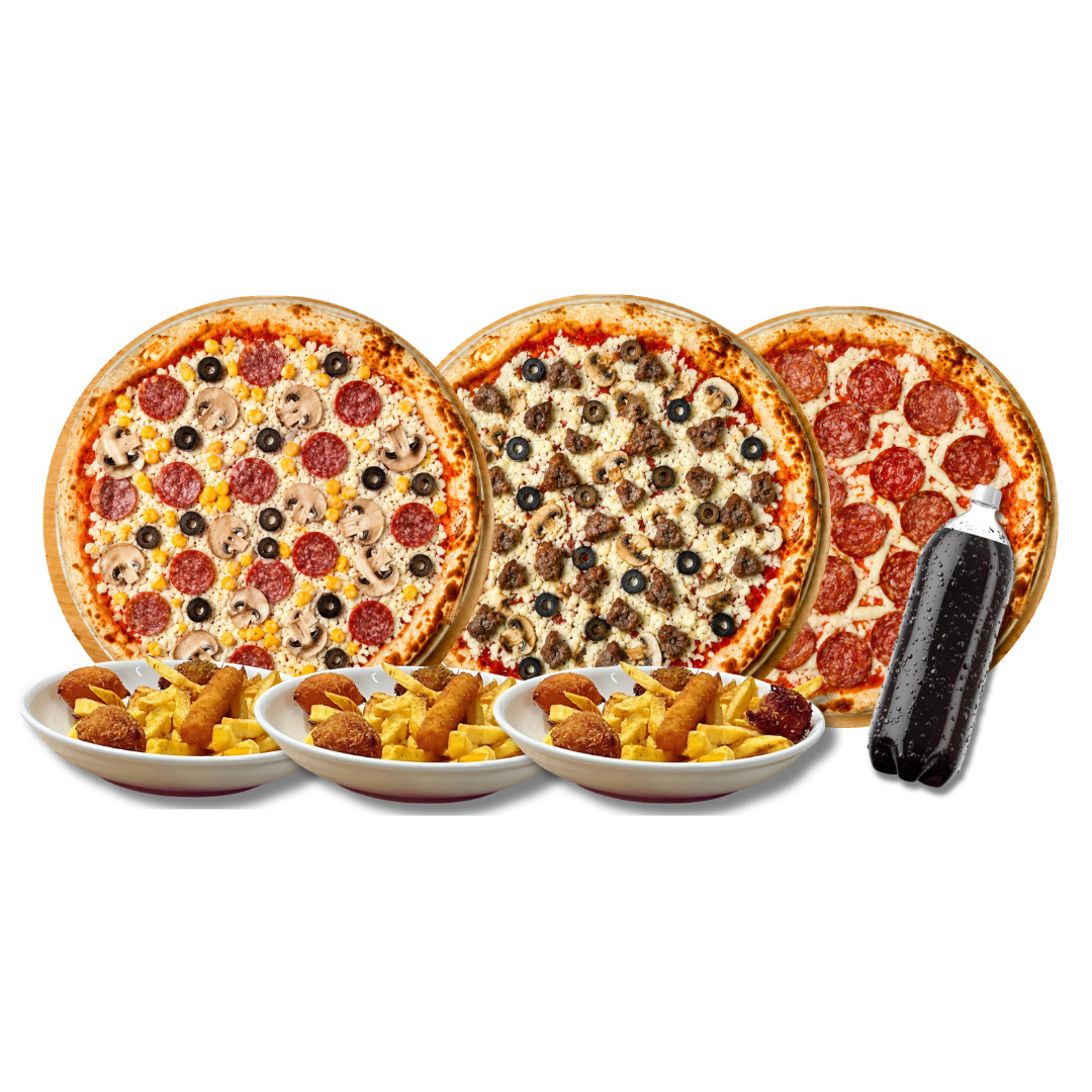 Üçlü Pizza Menü