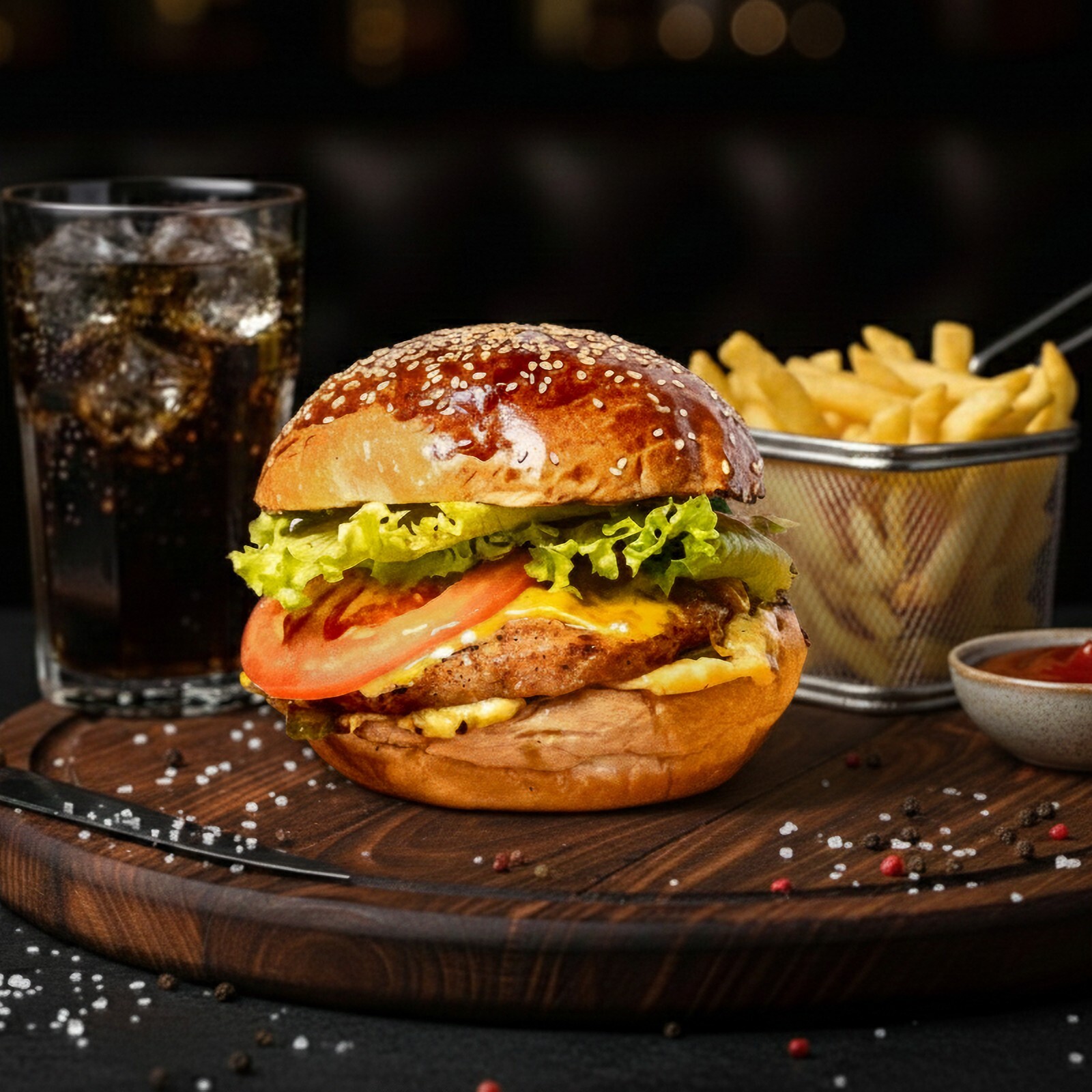 Tavuk Burger Menü