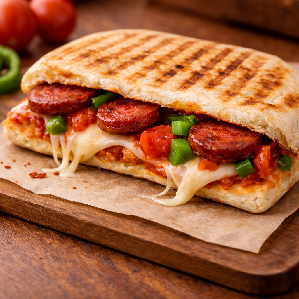 Sebzeli Bazlama Tost