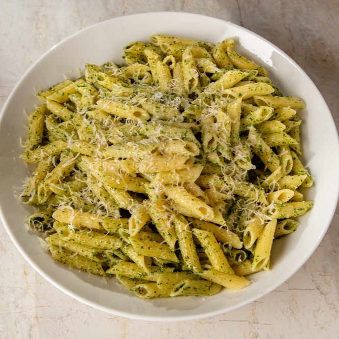 Kremalı Pesto Soslu Makarna Menü