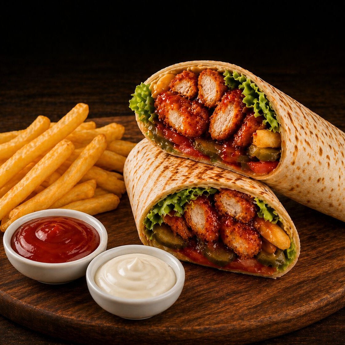 Sweet Chili Tenders Roll Menü