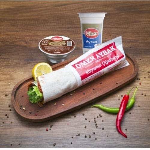 Çiğ Köfte Atom [125 gr]+ Ayran+ Eker Tatlı Çeşitleri