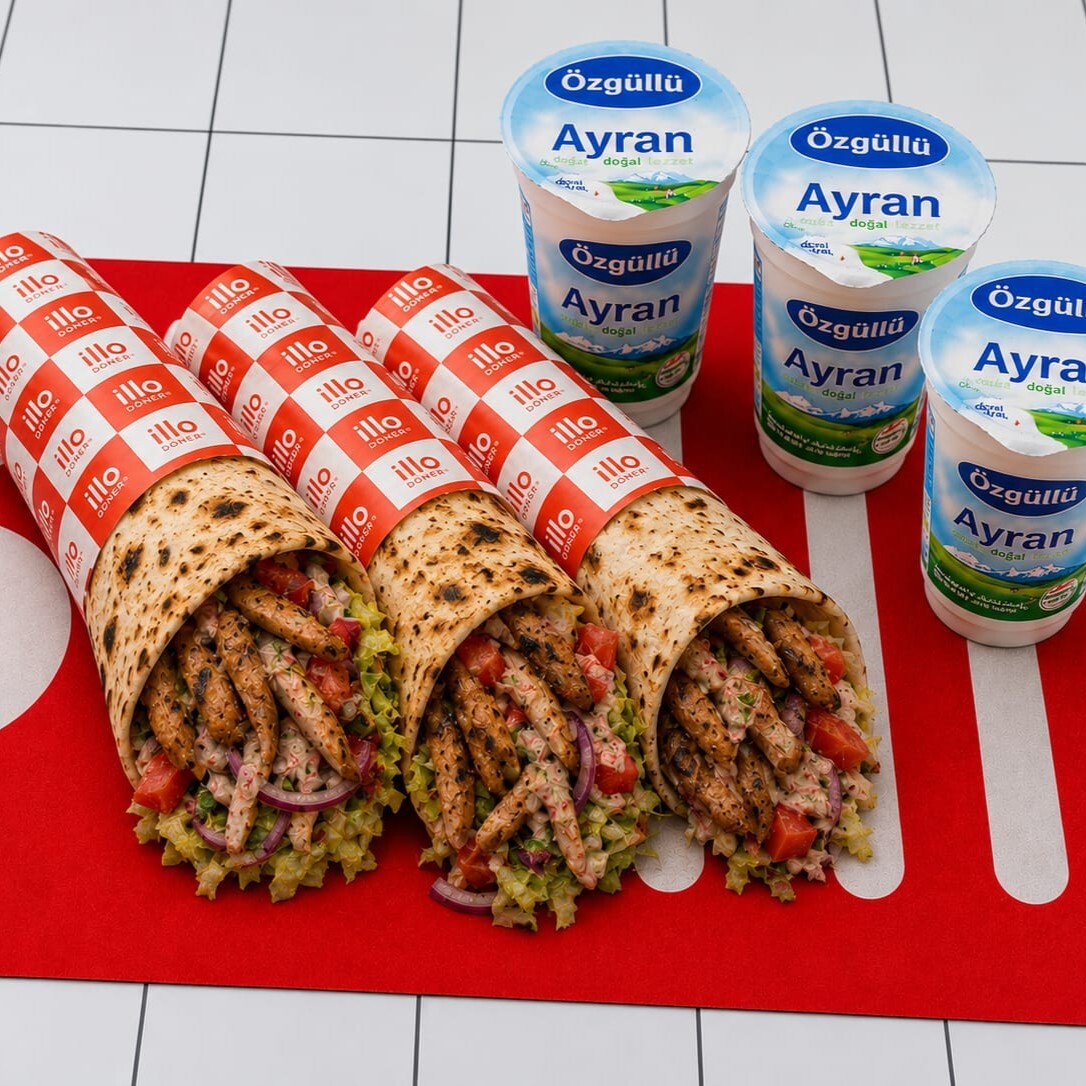 3 Tavuk Dürüm & 3 Ayran