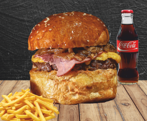 Cheese Steak Burger Menü
